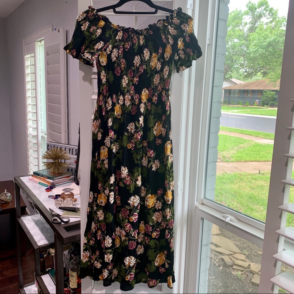 ALTAR’D STATE | Midi off the shoulder dress